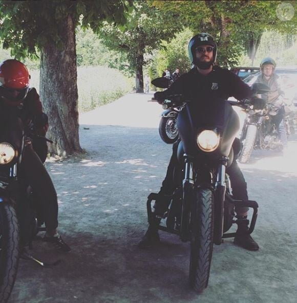 Alexandre Gérard de "Secret Story 6" à moto, Instagram, juillet 2017