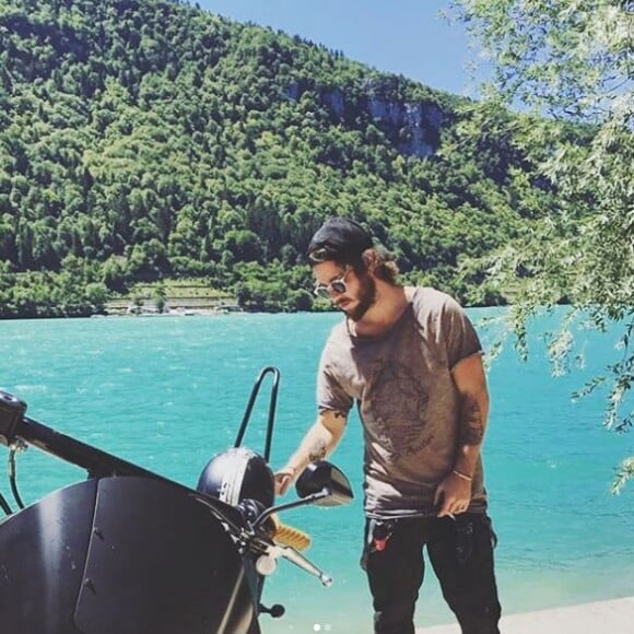 Alexandre Gérard de "Secret Story 6" fan de moto, Instagram, juillet 2017