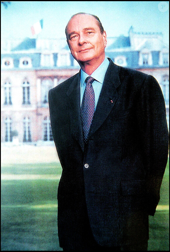 Jacques Chirac, portrait datée du 13 avril 2002