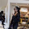 Kourtney Kardashian et son compagnon Younes Bendjima profitent de leur séjour à Paris, le 27 septembre 2017, pendant la fashion week.
