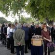 Obsèques de Gisèle Casadesus au temple protestant de Saint-Martin en Ré sur l'île de Ré le 28 septembre 2017. © Patrick Bernard-Thibault Moritz/Bestimage