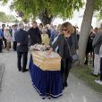 Obsèques de Gisèle Casadesus au temple protestant de Saint-Martin en Ré sur l'île de Ré le 28 septembre 2017. © Patrick Bernard-Thibault Moritz/Bestimage