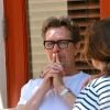Exclusif - Gary Oldman et son ex-femme Alexandra Edenborough déjeunent à Montecito le 19 septembre 2013.