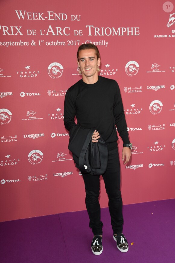 Antoine Griezmann - 96ème Qatar Prix de l'Arc de Triomphe à l'Hippodrome de Chantilly le 1er octobre 2017. © Coadic Guirec/Bestimage