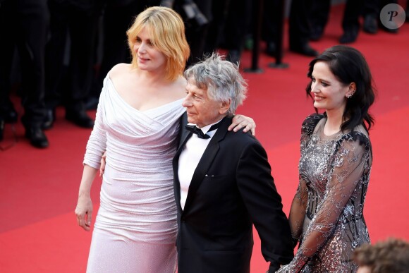 Eva Green, Roman Polanski et sa femme Emmanuelle Seigner - Montée des marches du film "D'après une Histoire Vraie" lors du 70e Festival International du Film de Cannes. Le 27 mai 2017. © Borde-Jacovides-Moreau/Bestimage