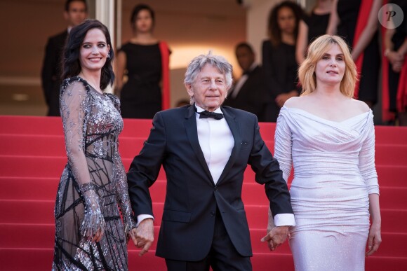 Eva Green, Roman Polanski et sa femme Emmanuelle Seigner - Montée des marches du film "D'après une Histoire Vraie" lors du 70e Festival International du Film de Cannes. Le 27 mai 2017. © Borde-Jacovides-Moreau / Bestimage