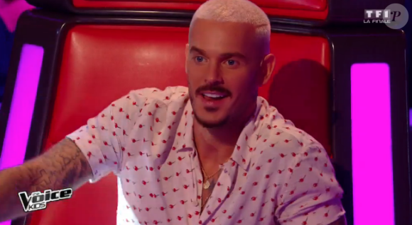 M. Pokora lors de la finale de "The Voice Kids 4" (TF1), samedi 30 septembre 2017.