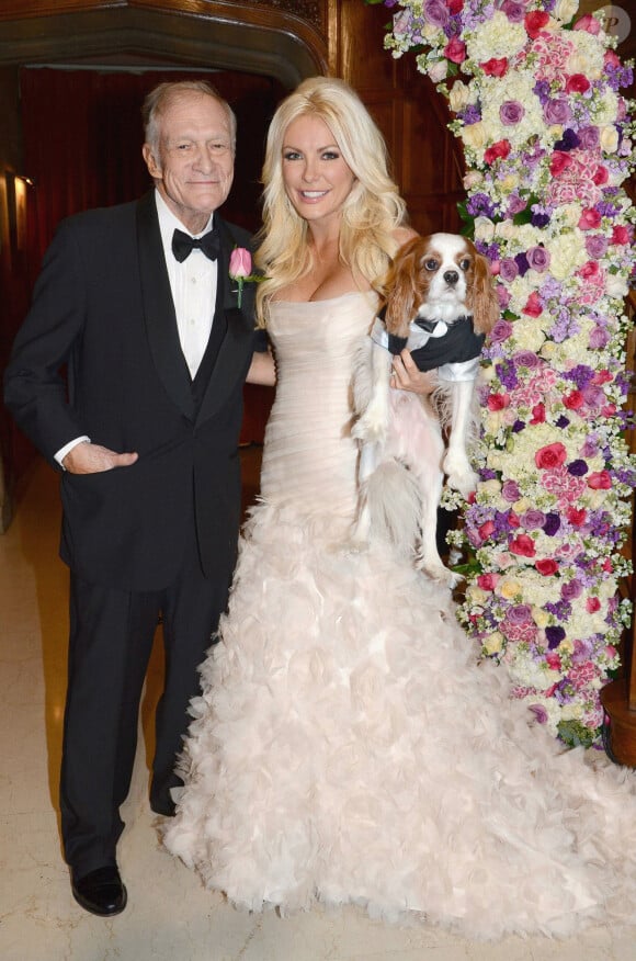 Hugh Hefner (86 ans), patron de Playboy a épousé Crystal Harris (26 ans) dans le cadre d'une cérémonie intime à la célèbre Playboy Mansion à Los Angeles le 31 décembre 2012.