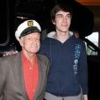 Hugh Hefner et son fils Marston Hefner à Las Vegas, le 9 avril 2011. 