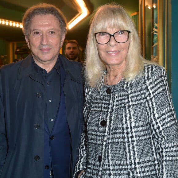 Exclusif - Michel Drucker et sa femme Dany Saval à la générale du spectacle musical Les Choristes au théâtre des Folies Bergère à Paris, France, le 2 mars 2017. © Gorassini-Moreau/Bestimage