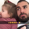 Karim Benzema et sa fille Mélia (2 ans) - février 2016