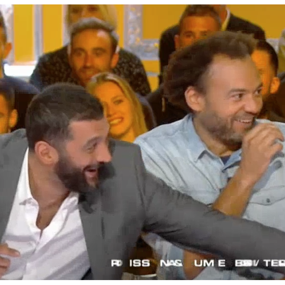 Un chimpanzé s'en prend à Robert Charlebois sur le plateau de "Salut les Terriens !" sur C8. Le 7 octobre 2017.