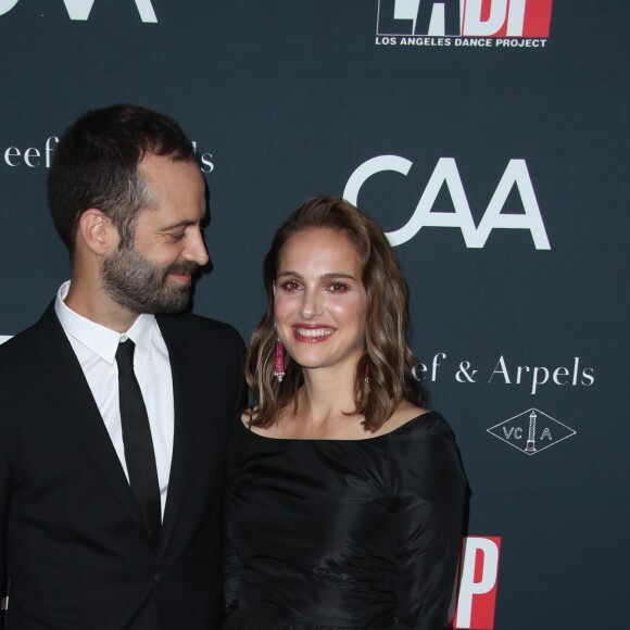 Natalie Portman et son mari Benjamin Millepied - Les célébrités arrivent à la soirée "Dance Project Gala" à Los Angeles le 7 octobre 2017.