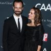 Benjamin Millepied et sa femme Natalie Portman - Les célébrités arrivent à la soirée "Dance Project Gala" à Los Angeles le 7 octobre 2017.