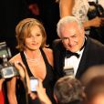 Dominique Strauss Kahn et sa compagne Myriam L'Aouffir sur le tapis rouge lors du 66e Festival du film de Cannes, le 25 mai 2013.
