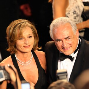 Dominique Strauss Kahn et sa compagne Myriam L'Aouffir sur le tapis rouge lors du 66e Festival du film de Cannes, le 25 mai 2013.