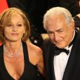 Dominique Strauss Kahn et sa compagne Myriam L'Aouffir sur le tapis rouge lors du 66e Festival du film de Cannes, le 25 mai 2013.