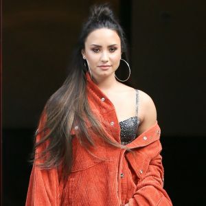 Demi Lovato quitte son hôtel à New York le 7 octobre 2017