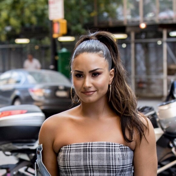 Demi Lovato à New York pour la promotion de son dernier album 'Tell Me You Love Me' à New York le 29 septembre 2017.