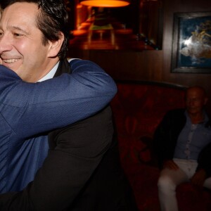 Semi-Exclusif - Jacques Pessis, Laurent Gerra - Lancement du livre de Laurent Gerra "Carnets d'un sale gosse", soirée organisée par Five Eyes Production, au Buddha-Bar à Paris, le 9 octobre 2017. © Rachid Bellak/Bestimage