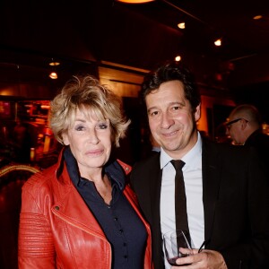 Semi-Exclusif - Nicole Sonneville, Laurent Gerra - Lancement du livre de Laurent Gerra "Carnets d'un sale gosse", soirée organisée par Five Eyes Production, au Buddha-Bar à Paris, le 9 octobre 2017. © Rachid Bellak/Bestimage