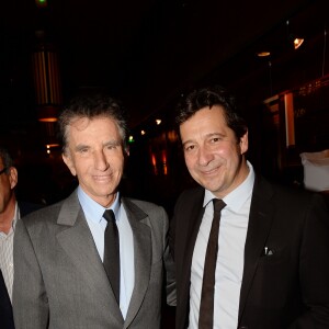 Semi-Exclusif - Jack Lang, Laurent Gerra - Lancement du livre de Laurent Gerra "Carnets d'un sale gosse", soirée organisée par Five Eyes Production, au Buddha-Bar à Paris, le 9 octobre 2017. © Rachid Bellak/Bestimage