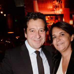 Semi-Exclusif - Laurent Gerra, Valérie Expert - Lancement du livre de Laurent Gerra "Carnets d'un sale gosse", soirée organisée par Five Eyes Production, au Buddha-Bar à Paris, le 9 octobre 2017. © Rachid Bellak/Bestimage