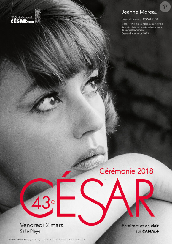 Affiche de la 43e cérémonie des César qui se tiendra le 2 mars 2018