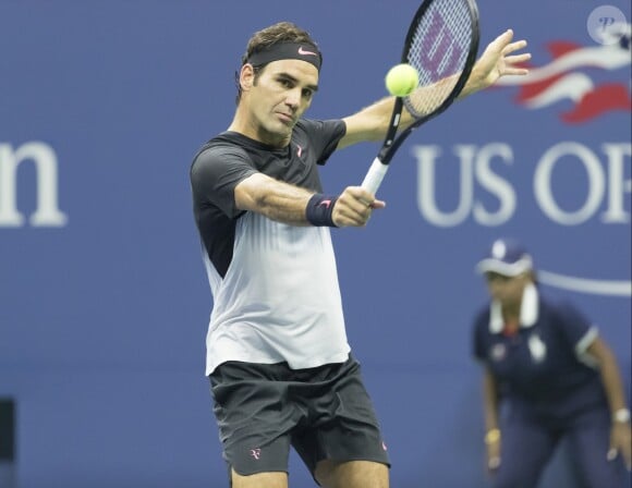 Roger Federer lors du Day 10 de l'US Open 2017 à New York, le 6 septembre 2017.