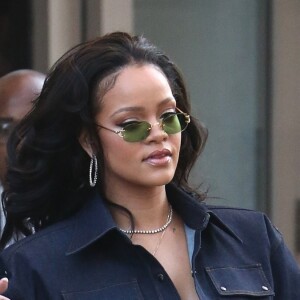 Rihanna a participé à la journée "Forces of Fashion" organisée par Vogue aux Milk Studios. New York, le 12 octobre 2017.
