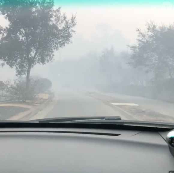 Levi Leipheimer a filmé les parages désolés de sa maison de Santa Rosa, dans le comté de Sonoma en Californie, en octobre 2017 suite au passage des incendies dévastateurs. Image Instagram.