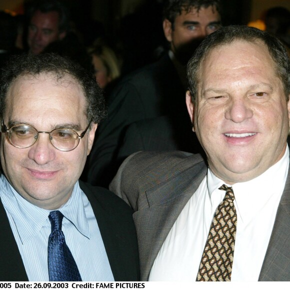 Bob et Harvey Weinstein au 29e Dîner des Champions à Century City le 26 septembre 2003