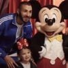Karim Benzema à Disneyland Paris avec sa fille Mélia. Instagram, octobre 2017.