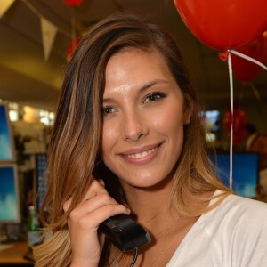 Camille Cerf lors de la 13ème édition du Charity Day dans la salle des marchés d'Aurel BGC dans le quartier de la Bourse à Paris le 11 septembre 2017. © Veeren / Bestimage