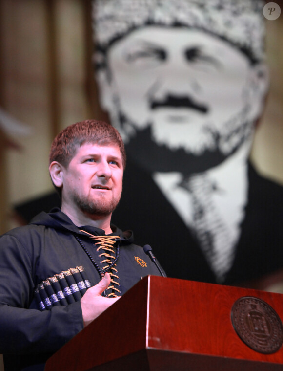 Ramzan Kadyrov, Président de la République de Tchétchénie, inaugure le palais de la danse à Grozny, le 11 mars 2015.