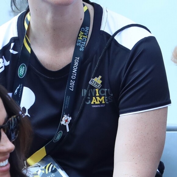 Le prince Harry et Meghan Markle en couple dans les tribunes de la finale de tennis des 3e Invictus Games à Toronto, au Canada, le 25 septembre 2017.