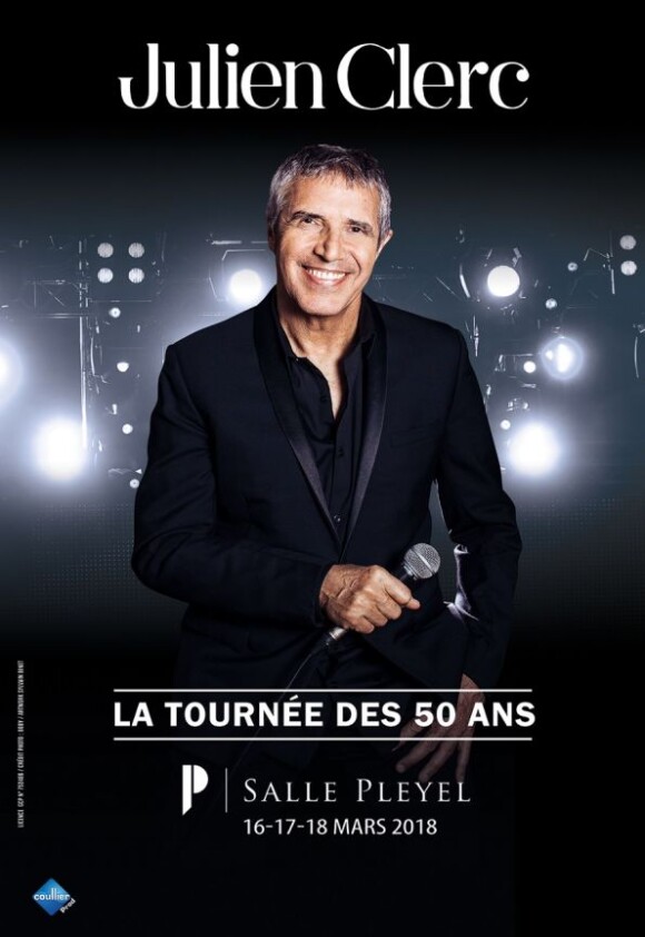 Julien Clerc, La Tournée des cinquante ans à partir du 23 novembre 2017.