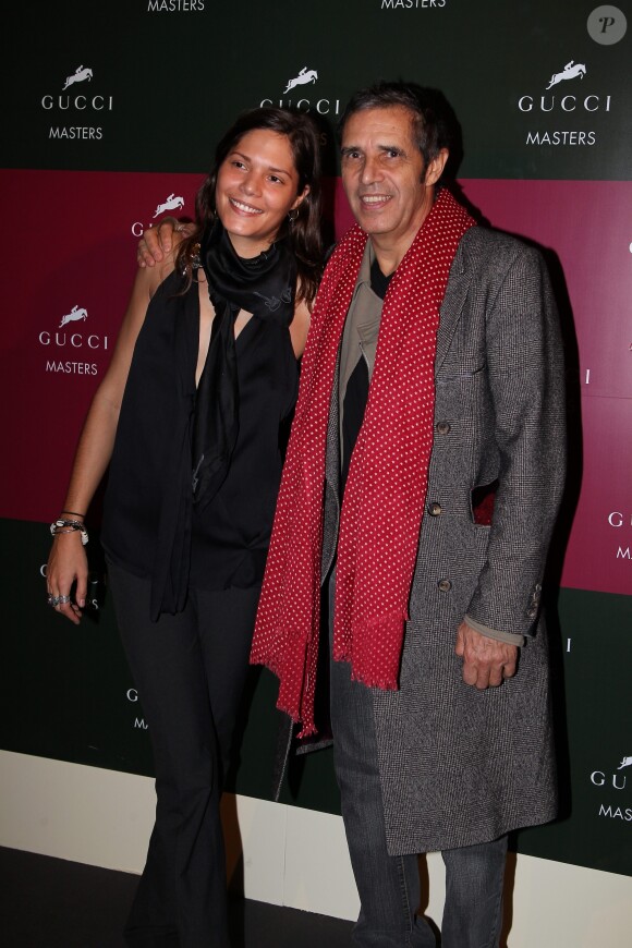 Julien Clerc et sa fille Vanille à Villepinte, le 4 décembre 2011.