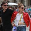 Exclusif  - Céline Dion se rend chez Chanel à Paris en compagnie de son danseur Pepe Munoz qui ne la quitte plus... Le 14 juillet 2017.