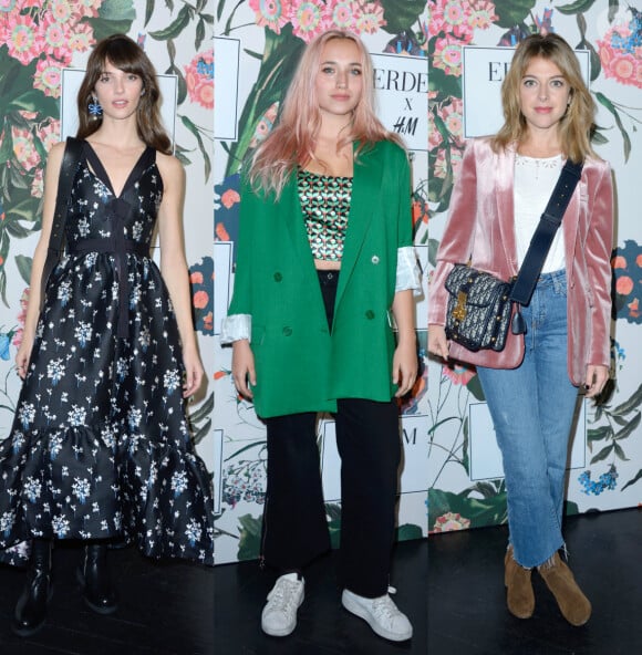 Annabelle Belmondo, Chloé Jouannet et Victoria Monfort - Soirée de lancement de la collection "Erdem x H&M" à l'hôtel du Duc à Paris, France, le 26 octobre 2017.