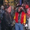 Heidi Klum déguisée en M. Jackson "Thriller" - Les célébrités arrivent à la 18ème soirée annuelle d'Halloween à New York, le 31 octobre 2017.