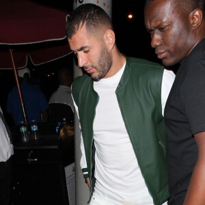 Karim Benzema et Rihanna arrivent séparément au Hooray Henry's nightclub à West Hollywood, le 19 juin 2015.