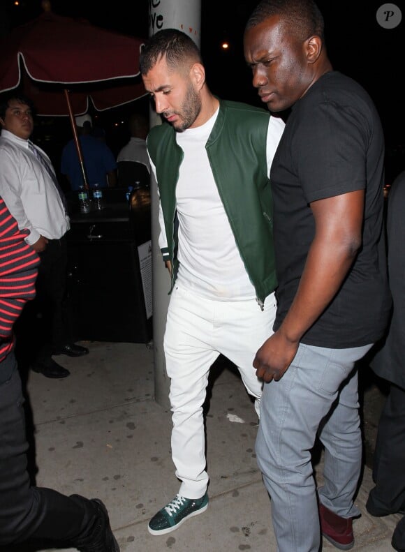 Karim Benzema et Rihanna arrivent séparément au Hooray Henry's nightclub à West Hollywood, le 19 juin 2015.