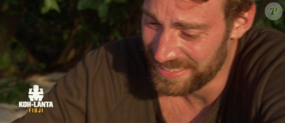 Romain dans "Koh-Lanta Fidji" (TF1), vendredi 3 novembre 2017.