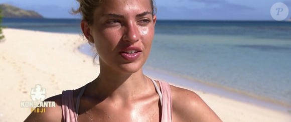 Tiffany dans "Koh-Lanta Fidji" (TF1), vendredi 3 novembre 2017.