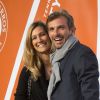 Julien Benneteau et sa femme Karen - Photocall de la soirée des joueurs "Roland-Garros 2016" au Petit Palais à Paris le 19 mai 2016