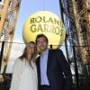 Julien Benneteau et sa femme Karen (enceinte) - Soirée des joueurs à la Tour Eiffel lors du tournoi de tennis de Roland Garros à Paris. Le 22 mai 2015