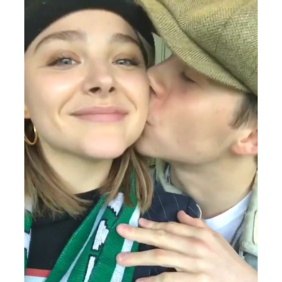 Chloe Moretz et Brooklyn Beckham à Dublin. Octobre 2017.