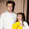Quentin Bourdy (Top Chef 2013) et Noëmie Honiat (Top Chef 2012 et 2014) - Soirée de lancement du guide Gault et Millau 2015 au Trianon à Paris le 27 octobre 2014.