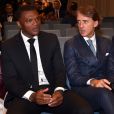 Marcel Desailly et Roberto Mancini lors de la 15e édition du Golden Foot Hublot Award, remis à Iker Casillas le 7 novembre 2017 à l'hôtel Mériden à Monaco. © Bruno Bebert/Bestimage